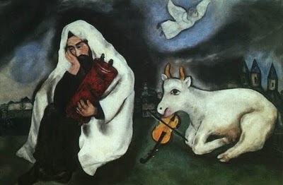 Marc Chagall, Samotnosć, 1933 , źródło: marcchagall.narod.ru