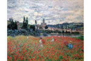 Cloude Monet, Poppy Field near Vetheuil, źródło: Buehrle Foundation.