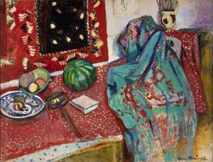 Henri Matisse, "Still leben mit rotem Teppich", 1906, H. Matisse/VBK, Wien 2013