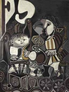 Pablo Picasso, "Claude et Paloma", 1950. Źródło: Christie's.