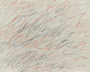 Cy Twombly, "Untitled". Szacowana cena: $2,500,000-3,500,00. Źródło: Sotheby's.