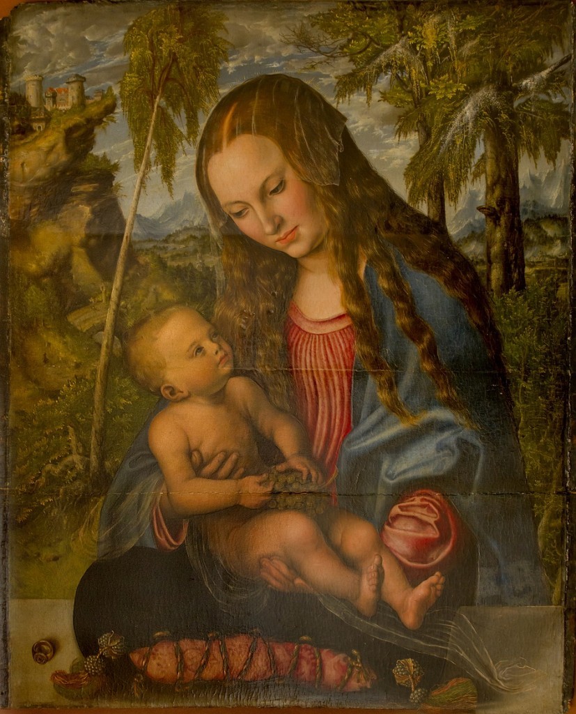 Lucas Cranach Starszy, Madonna pod jodłami, 1510 rok, Muzeum Archidiecezjalne we Wrocławiu
