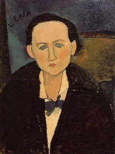 Amadeo Modigliani, Portret Eleny Pavlovski, 1917