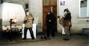 Praca przy projekcie rezydencjonalnym Fredericka Mosera i Philippe'a Schwinger w CSW Zamek Ujazdowski, Warszawa 2005