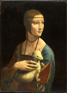  Leonardo da Vinci, "Dama z gronostajem"