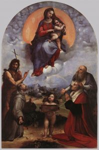 "Madonna of Froligno"; Rafael; źródło: Pinacoteca Vaticana