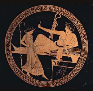 Malarz Brygosa "Czerwonofigurowy puchar" (490 - 480 przed n.e.), źródło:  Muzeum Brytyjskie