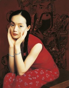 Wang Yidong "Sister Spring", 1992, źródło: Christie's