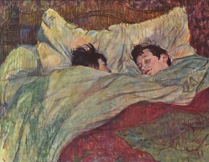 Henri de Toulouse-Lautrec, W łóżku, źródło: Musee d'Orsay