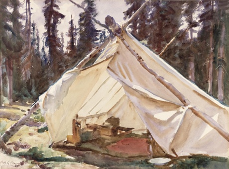 August Egg, A Tent in the Rockies, źródło: Bridgeman Art Library