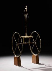 Alberto Giacometti, Rydwan, 1950-1952, źródło: Sotheby's