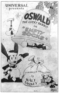 Karta tytułowa filmu Empty Socks z 1927 roku.