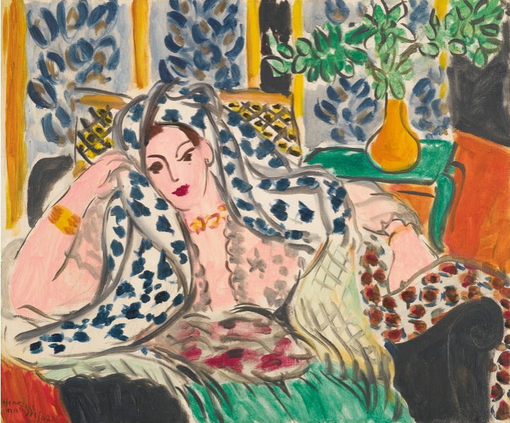 Henri Matisse, Odalisque au fauteuil noir, 1942, źródło: Sotheby's