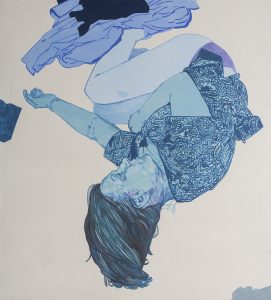 Agnieszka Sandomierz, Bezsenność, 2014, Tempera żółtkowa płótno, 110 x 122 cm