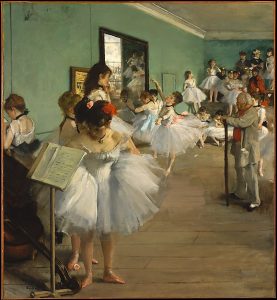 Edgar Degas, Lekcja tańca, 1874, źródło: Metropolitan Museum of Art