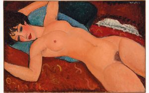 Amedeo Modigliani, „Akt leżący”, 1917-1918, źródło: Christie’s