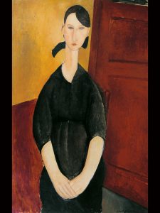Amedeo Modigliani, Portrait of Paulette Jourdain, 1919, źródło: Sotheby's