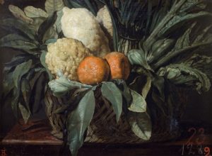 Giovan Battista Ruoppolo, "Nature morte aux cédrats, oranges, asperges et artichauts", źródło: Rossini