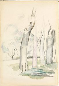Paul Cézanne’a, Arbres au bord d'une route, 1884-1885
