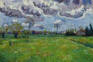 Vincent van Gogh, Krajobraz pod burzliwym niebem, 1889, źródło: Sotheby's