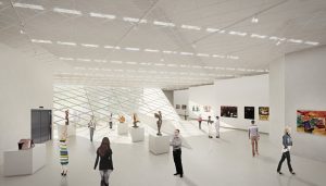 Wizualizacja projektu Modern Art Center w Wilnie, źródło: Studio Libeskind