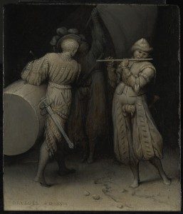 Pieter Bruegel starszy, Trzech Żołnierzy, źródło: materiały prasowe The Courtauld Institute 