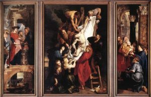 Peter Paul Rubens, "Zdjęcie z Krzyża" (Descent from the Cross), (1612-1614).