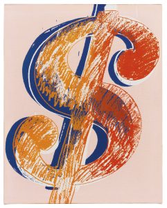 Andy Warhol, Dollar Sign, ok. 1980, źródło: Sotheby's