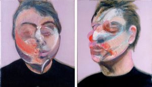 Francis Bacon, "Two studies of a self-portrait", 1970, źródło: Sotheby's