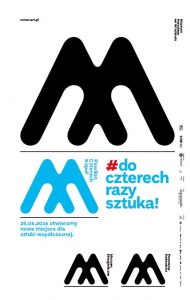 Plakat z nową identyfikacją wizualną Muzeum Narodowego we Wrocławiu, źródło: materiały prasowe