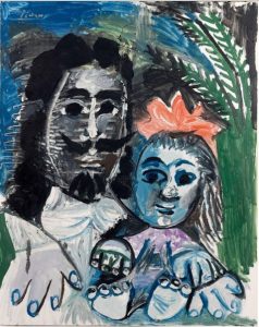 Pablo Picasso, Muszkieter i dziewczynka, 1967, źródło: Christie's