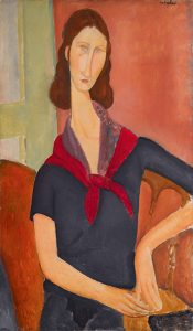 Amadeo Modigliani, Jeanne Hebuterne (au foulard), 1919, źródło: Sotheby's