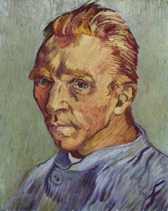 Vincent van Gogh, “Autoportret bez brody”, 1889
