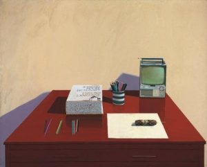David Hockney, Still Life with T.V., 1969