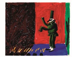 David Hockney, Punchinello with Applause, 1980