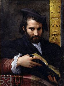 Parmigianino, Portret mężczyzny z książką, 1524