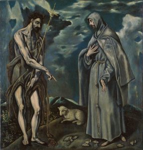El Greco, Św. Jan Chrzciciel i św. Franciszek z Asyżu