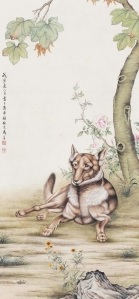 Ma Jin, Dog, 1938, źródło: Polly Auction Hong Kong