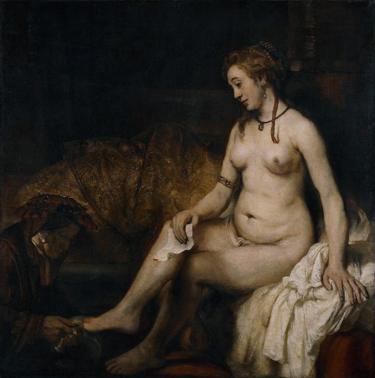 Rembrandt, Batszeba w kąpieli, 1654; Luwr