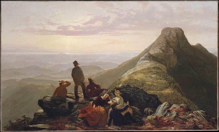 Jerome B. Thompson, The Belated Party on Mansfield Mountain, 1858
