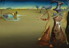 Niesprzedany podczas aukcji w Sotheby's obraz Salvadora Dali "Oasis"; Źródło: Dom Aukcyjny Sotheby's