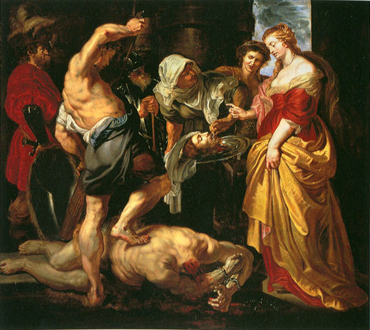 Beheading of St John, Baptist Peter Paul Rubens, Źródło: Pałac Sanssouci