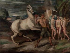 E.Geppert, Koń i trzy gracje, Źródło: Muzeum Narodowe w Krakowie