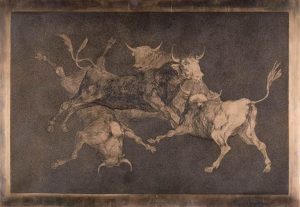 F. Goya, matryca go grafik z cyklu Disparates , źródło: louvre.fr