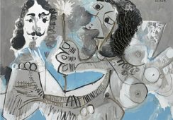 P. Picasso, Muszkieter i żeńskie kwiaty, źródło: christies.com