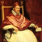 Papież Innocenty, Diego Velazquez, Źródło: Galleria Doria-Pampili.