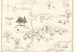 E. H. Shepard, Oryginalna mapa Stumilowego Lasu, Sotheby's