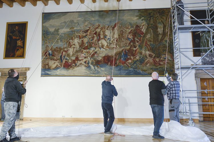 Renowacja tapiserii, Muzeum Narodowe w Kielcach