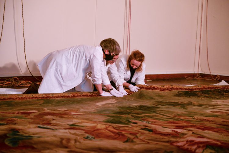 Renowacja tapiserii, Muzeum Narodowe w Kielcach