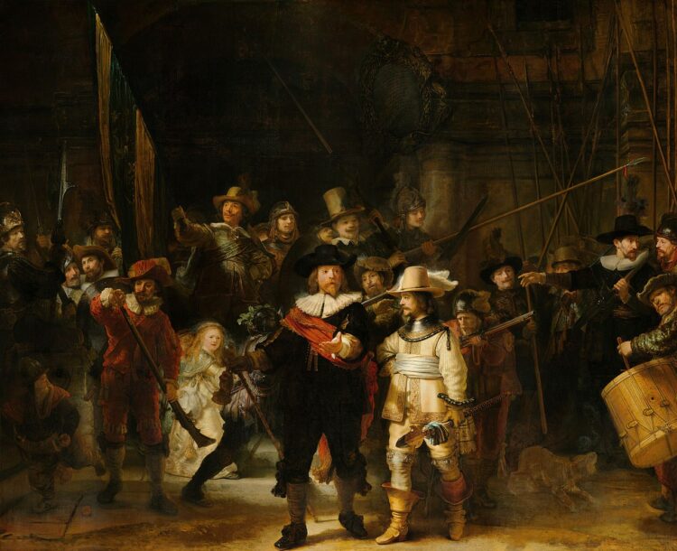 Rembrandt, Straż nocna, 1642 | źródło: Rijksmuseum